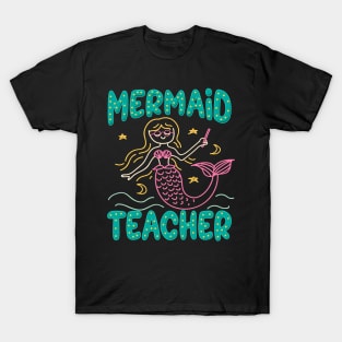 Mermaid Teacher T-Shirt